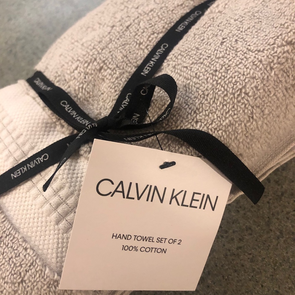 calvin klein hand towels set of 2